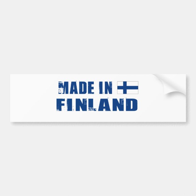 FINLAND BUMPER STICKER (Front)