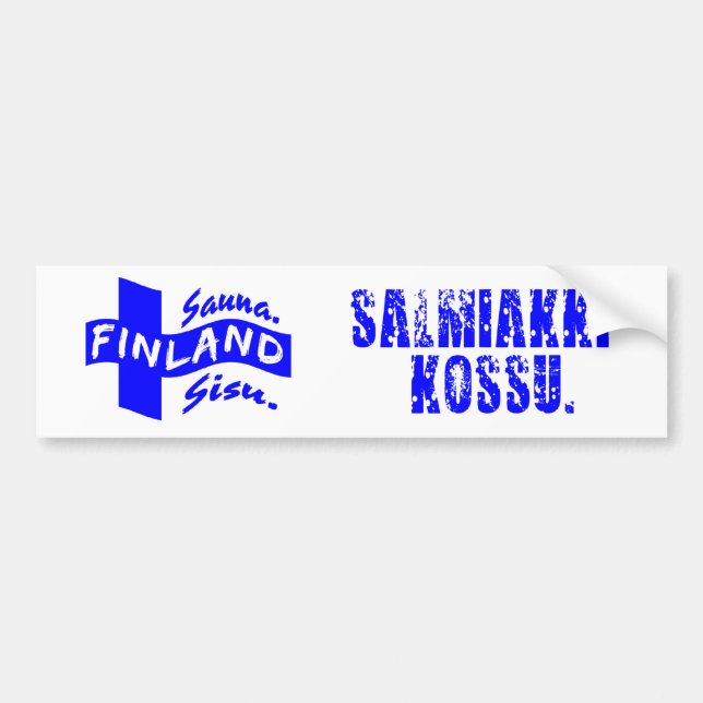 Finland bumpersticker bumper sticker (Front)