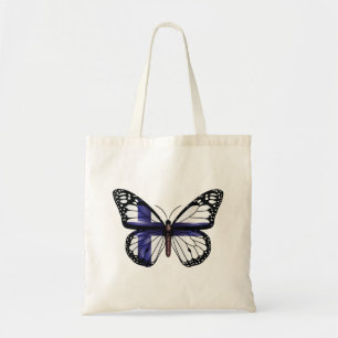 Finland butterfly monarch flag tote bag