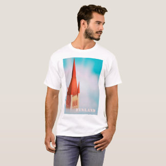 Finland church travel poster T-Shirt
