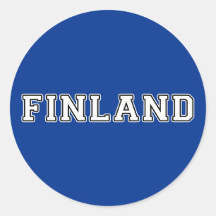 Finland Classic Round Sticker