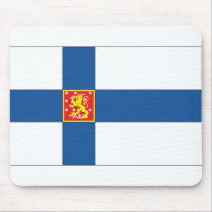 Finland Coat of Arms Flag Mouse Mat
