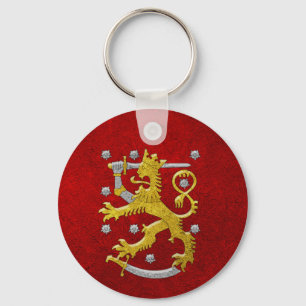 Finland Coat of Arms Key Ring