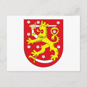 Finland Coat of Arms Postcard