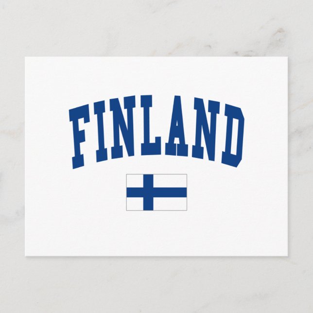 Finland College Style Postcard (Front)