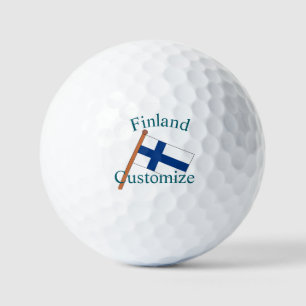 Finland Country Flag Thunder_Cove Golf Balls