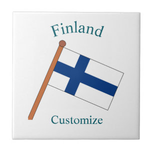 Finland Country Flag Thunder_Cove Tile
