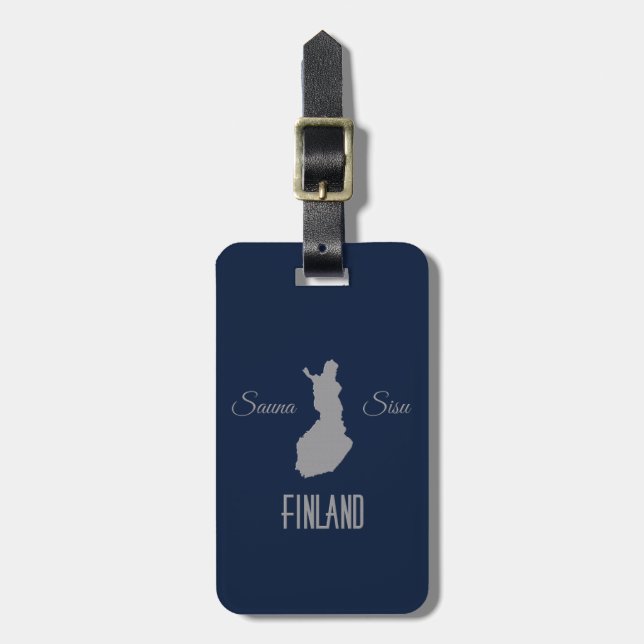FINLAND custom luggage tag (Front Vertical)