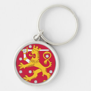 finland emblem key ring