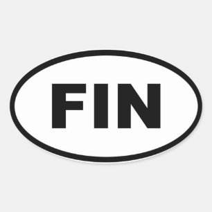 Finland FIN European Oval Sticker