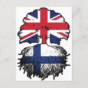 Finland Finnish British UK United Kingdom Britain Postcard