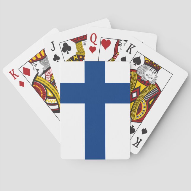 Finland (Finnish) Flag Playing Cards (Back)
