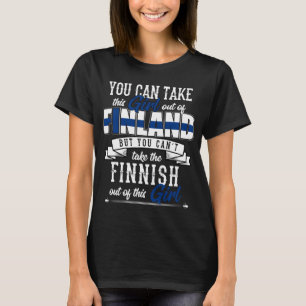 Finland Finnish Girl Scandinavia Nationality T-Shirt