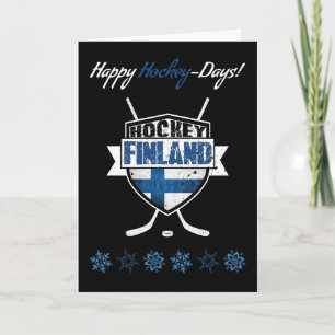 Finland Finnish Hockey Christmas Card