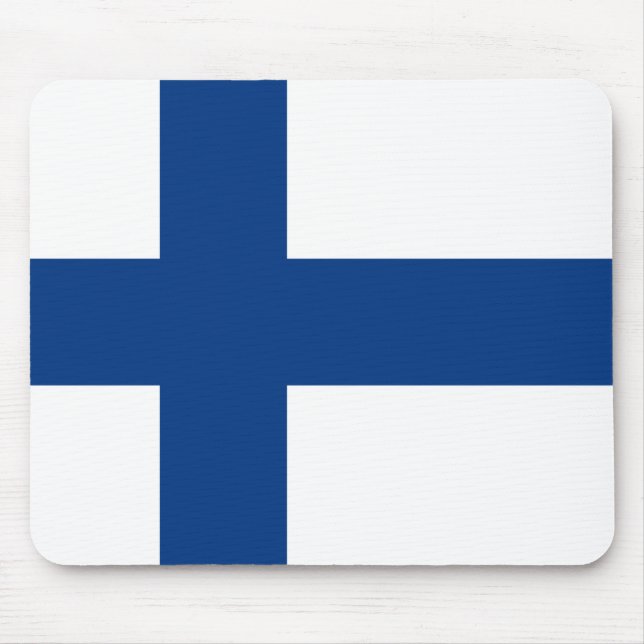 Finland – Finnish National Flag Mouse Mat (Front)