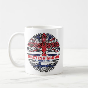 Finland Finnish Uk United Kingdom British Tree Coffee Mug