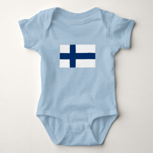 Finland Flag Baby Bodysuit