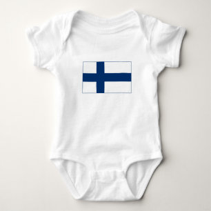 Finland Flag Baby Bodysuit