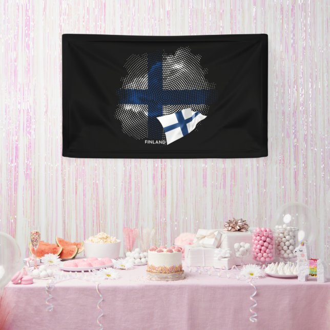 Finland flag banner (Party)
