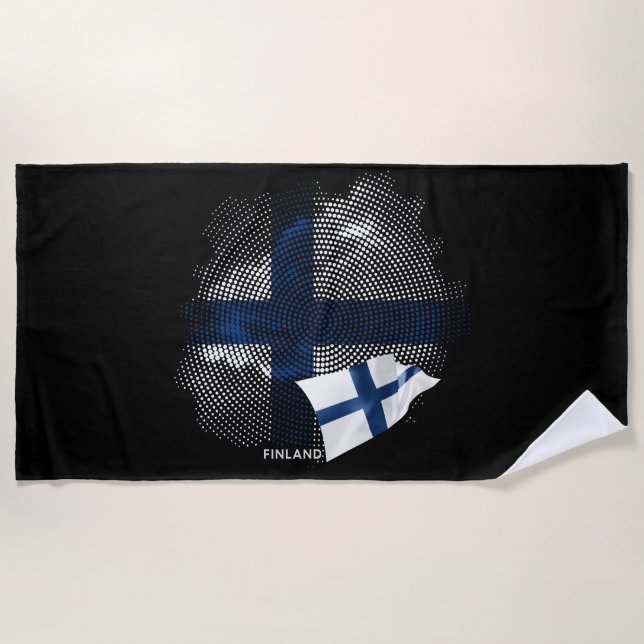 Finland flag beach towel (Front)