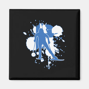 Finland Flag Biathlonist - Finnish Biathlon 1 Magnet