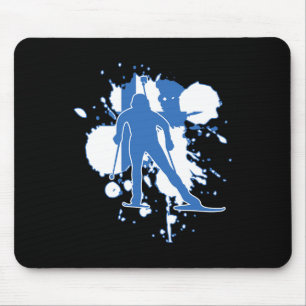Finland Flag Biathlonist - Finnish Biathlon 1 Mouse Mat