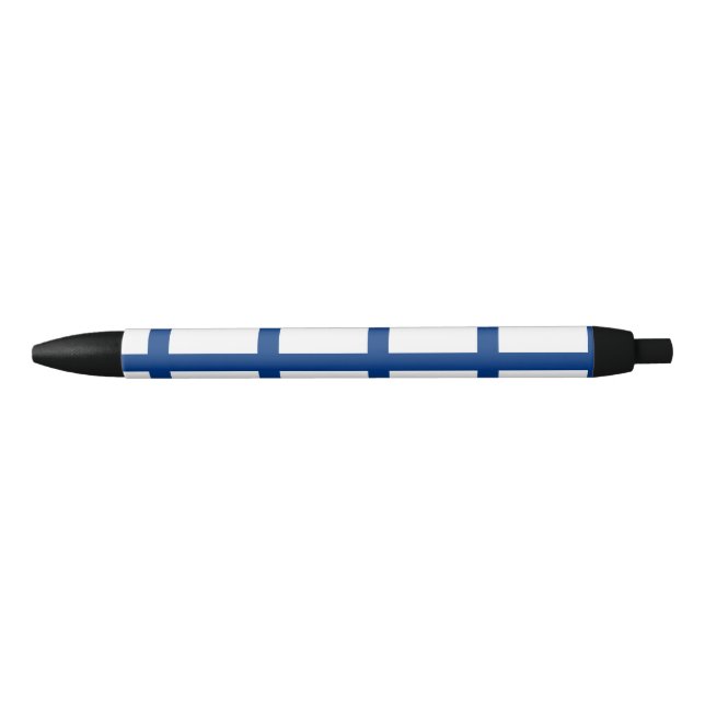 Finland Flag Black Ink Pen (Front)