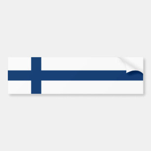 Finland Flag Bumper Sticker