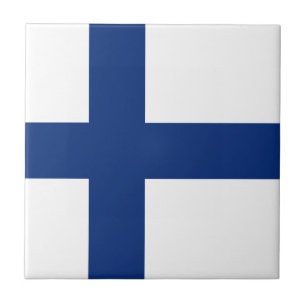 Finland Flag Ceramic Tile