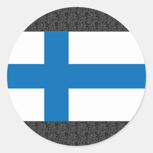 Finland Flag Classic Round Sticker (Front)