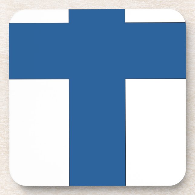Finland Flag Coaster (Front)