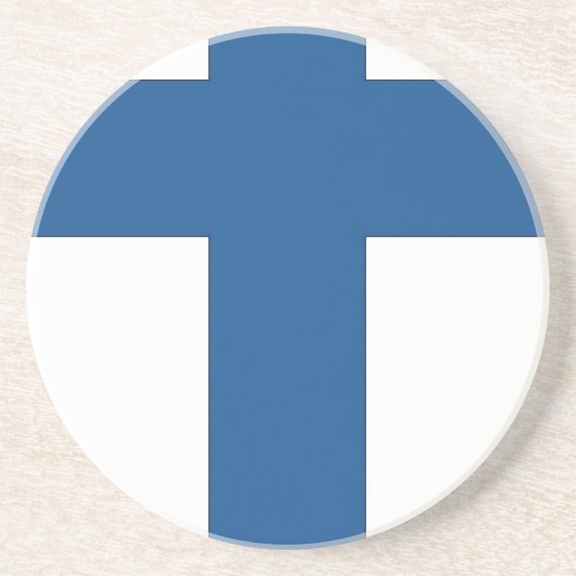 Finland Flag Coaster (Front)