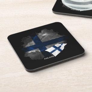 Finland flag coaster