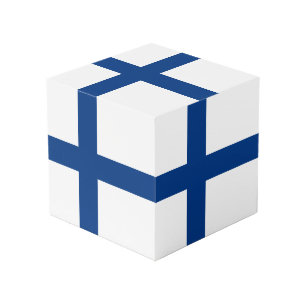 Finland flag cube