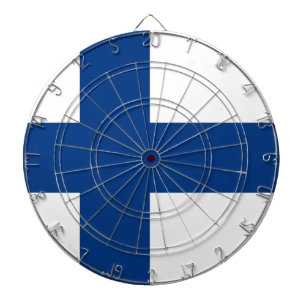 Finland Flag Dartboard