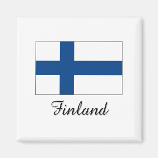Finland Flag Design Magnet