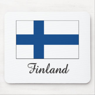 Finland Flag Design Mouse Mat