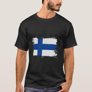Finland Flag Finn Vintage Finnish Pride Finnish Ro T-Shirt