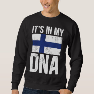 Finland flag Finnish Finnish DNA Sweatshirt
