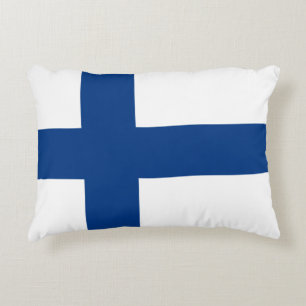 Finland Flag Finnish Patriotic Decorative Cushion
