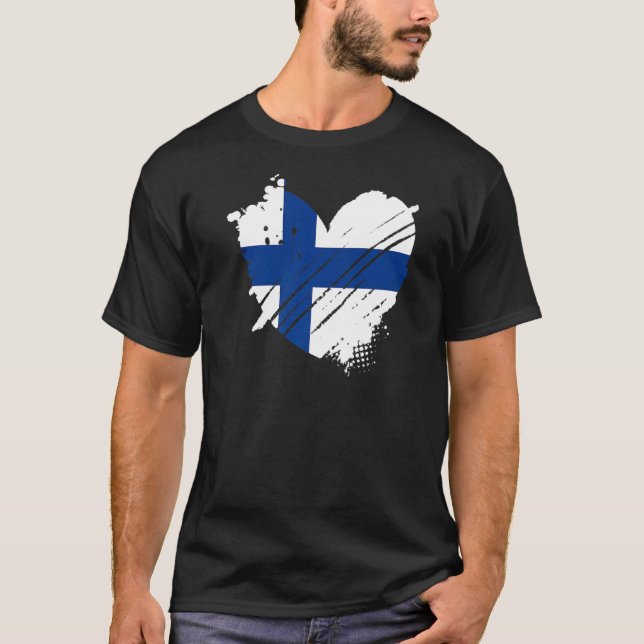 Finland Flag I love It is in my DNA  Finish People T-Shirt (Front)
