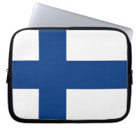 Finland Flag Laptop Sleeve