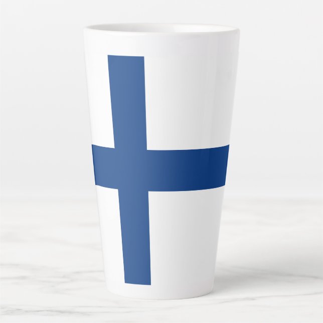Finland flag latte mug (Front)
