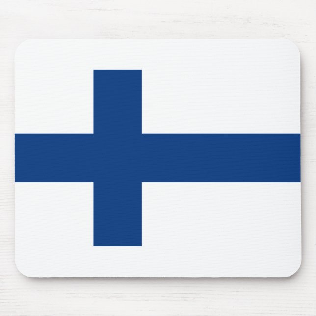 Finland Flag Mouse Mat (Front)