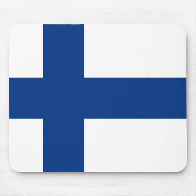 Finland Flag Mouse Mat (Front)