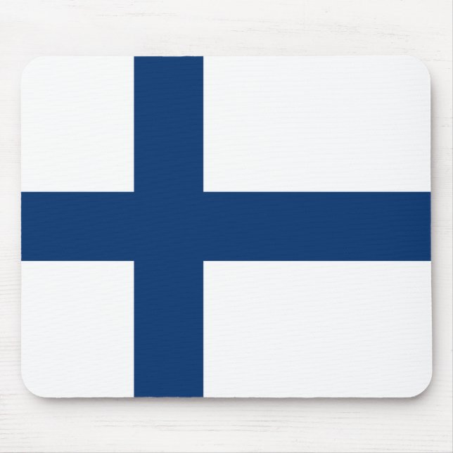 Finland Flag Mouse Mat (Front)