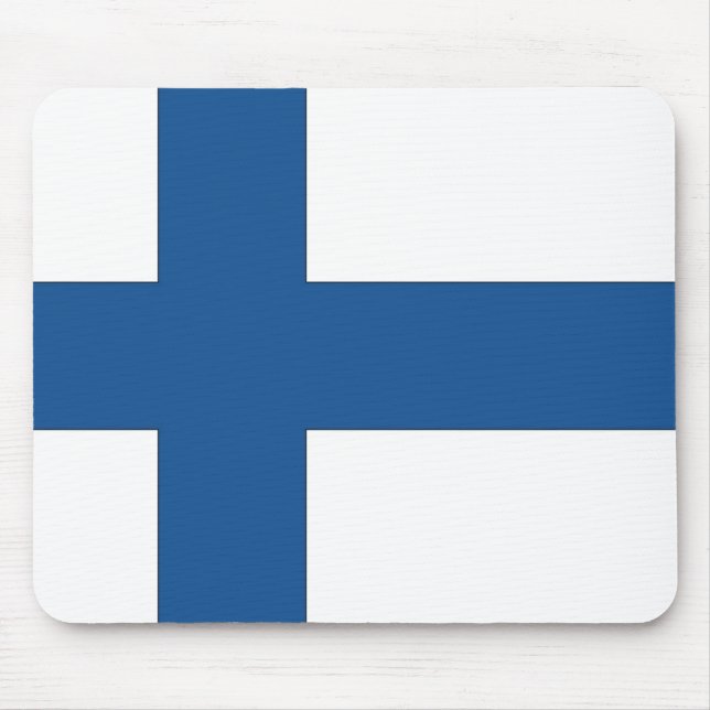Finland Flag Mouse Mat (Front)