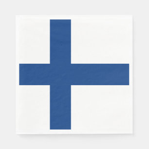 Finland flag napkin