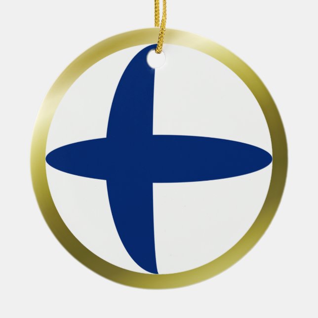 Finland Flag Ornament (Front)