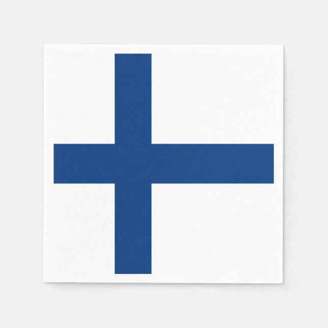 Finland flag Paper Napkin (Front)